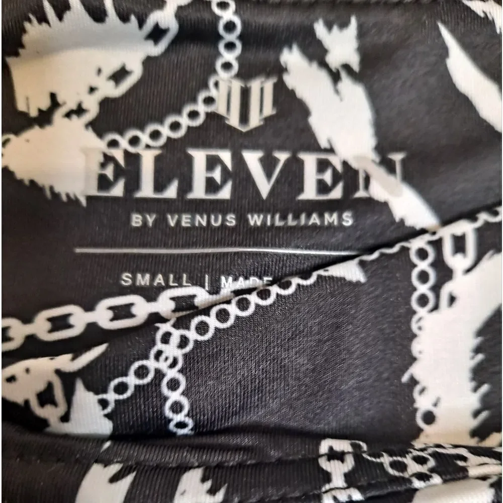 EleVen by Venus Williams Black and White Athletic Wrap Skirt